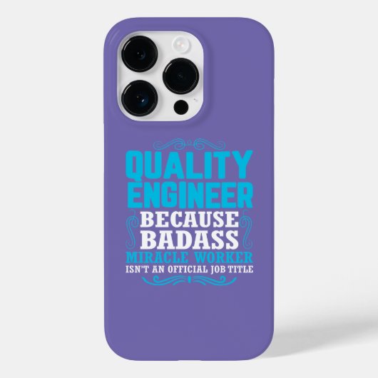 Funny Quality Engineer Quote, Quality Engineer Case-Mate iPhone Case (Achterkant)