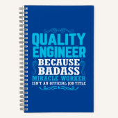 Funny Quality Engineer Quote, Quality Engineer Notitieboek (Voorkant)