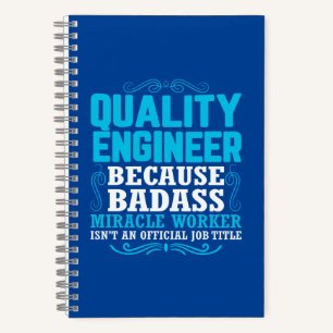 Funny Quality Engineer Quote, Quality Engineer Notitieboek