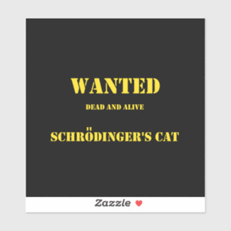 Funny Quantum Joke: Schrödinger’s Cat on the Loose Sticker
