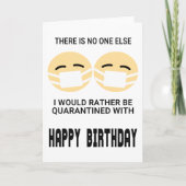 Funny Quarantine Birthday Kaart (Voorkant)