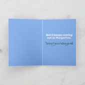 Funny Quarantine Hand Sanitizer Margaritas Kaart (Binnen)