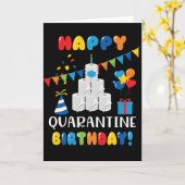 Funny Quarantine Happy Birthday Kaart (Gele Bloem)