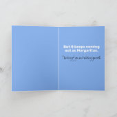 Funny Quarantine Margarita Hand Sanitizer Kaart (Binnen)