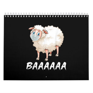 Funny Quarantine Masker Sheep Trendy Gifts Kalender