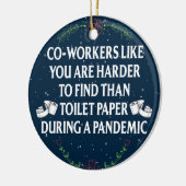 Funny Quarantine Pandemic Gift voor medewerkers Keramisch Ornament (Links)
