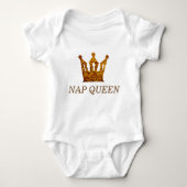 Funny Queen Baby Jersey Bodysuit (Voorkant)
