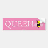 Funny Queen Bee Bumpersticker (Voorkant)