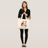 Funny Queen Bee Grote Tote Bag (Voorkant (model))