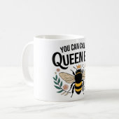 Funny Queen Bee Koffiemok (Voorkant links)