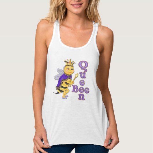 Funny Queen Bee Tanktop (Voorkant)