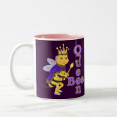Funny Queen Bee Tweekleurige Koffiemok (Links)
