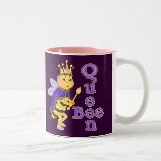 Funny Queen Bee Tweekleurige Koffiemok (Rechts)