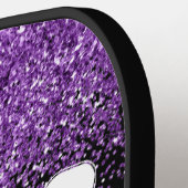 Funny Queen Paars Glitter Pickleball Paddle (Links Detail)