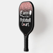 Funny Queen Pink Glitter Pickleball Paddle (Links)