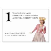 Funny Queen Table One Bunco Kaart (Achterkant)