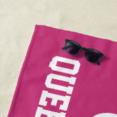 Funny Queen van alles strandhanddoekcadeau voor ha Strandlaken (In situ)