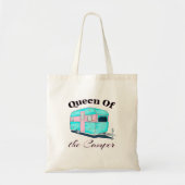 Funny Queen van de camper RV Tote Bag (Voorkant)