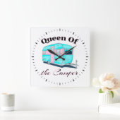 Funny Queen van de camper RV Vierkante Klok (Huis)