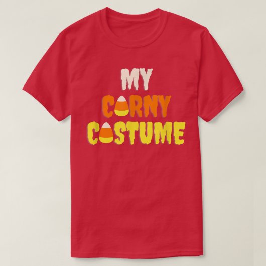 Funny Quick Candy Corn Costume T-shirt (Design voorkant)