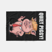 Funny Quiet Ggy  Fleece Deken (Voorkant (Horizontaal))