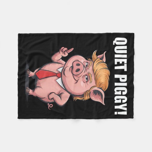 Funny Quiet Ggy  Fleece Deken (Voorkant (Horizontaal))