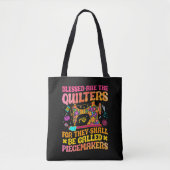 Funny Quilter groovy Tote Bag (Voorkant)