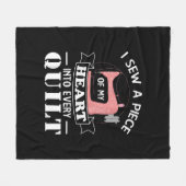 Funny Quilters Quilters Gifts Fleece Deken (Voorkant (Horizontaal))