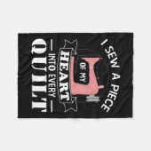 Funny Quilters Quilters Gifts Fleece Deken (Voorkant (Horizontaal))