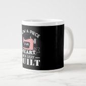 Funny Quilters Quilters Gifts Grote Koffiekop (Voorkant rechts)