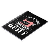 Funny Quilters Quilters Gifts Notitieboek (Linkerzijde)