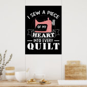 Funny Quilters Quilters Gifts Poster (Keuken)