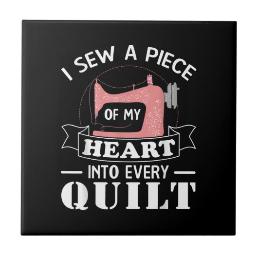 Funny Quilters Quilters Gifts Tegeltje (Voorkant)