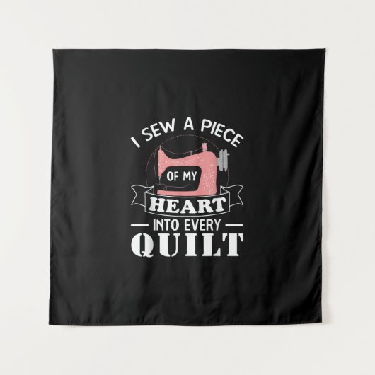 Funny Quilters Quilters Gifts Wandkleed (Voorkant)