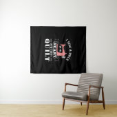 Funny Quilters Quilters Gifts Wandkleed (In Situ (horizontaal))