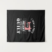 Funny Quilters Quilters Gifts Wandkleed (Voorkant (horizontaal))