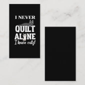 Funny Quilting Cat Lady Gift voor Quilter Visitekaartje (Voorkant / Achterkant)