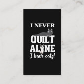 Funny Quilting Cat Lady Gift voor Quilter Visitekaartje (Voorkant)