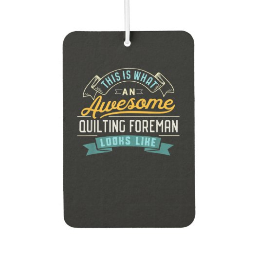 Funny Quilting Eman Geweldige banenberoep Luchtverfrisser (Voorkant)