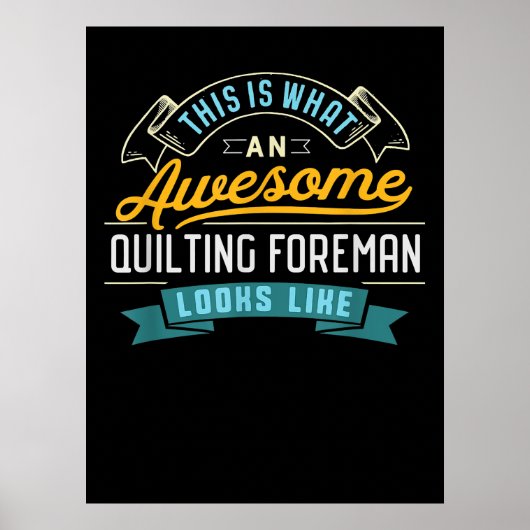 Funny Quilting Eman Geweldige banenberoep Poster (Voorkant)
