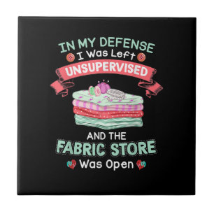 Funny Quilting Fabric Quilters Tegeltje