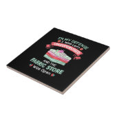 Funny Quilting Fabric Quilters Tegeltje (Zijkant)