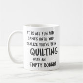 Funny Quilting Problemen Quote voor Quilters Coffe Koffiemok (Links)