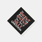 Funny Quilting Quote aan Quilt or not to Quilt Servet (Hoek)