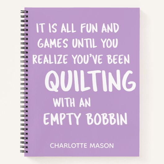 Funny Quilting Quote Specialized Graph Notitieboek (Voorkant)
