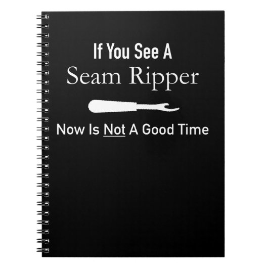 Funny Quilting Seamstress Gift Idea Quilting Notitieboek (Voorkant)