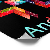 Funny Quilting Sewing Don't Drink And Quilt Gift F Poster (Hoek)