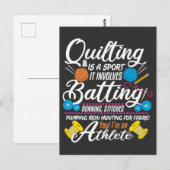 Funny Quilting Sewing Gift Quilter en Sewer Yarn Briefkaart (Voorkant / Achterkant)