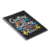 Funny Quilting Sewing Gift Quilter en Sewer Yarn Notitieboek (Rechterzijde)