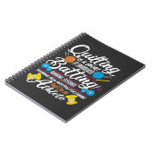 Funny Quilting Sewing Gift Quilter en Sewer Yarn Notitieboek (Linkerzijde)